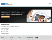 Tablet Screenshot of newsletter.ipro.de